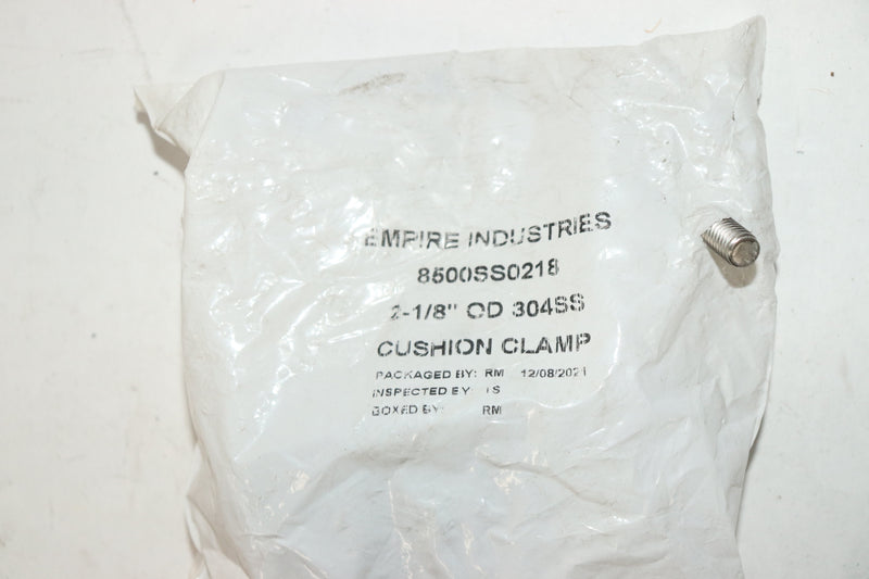 Empire Cushion Clamp 304SS 2-1/8" OD 8500SS0218