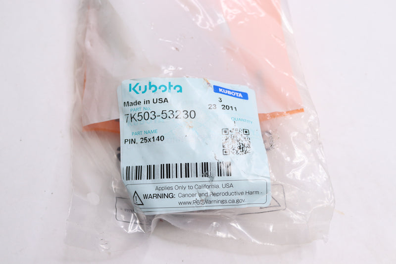 Kubota Pin 25x140 7K503-53230