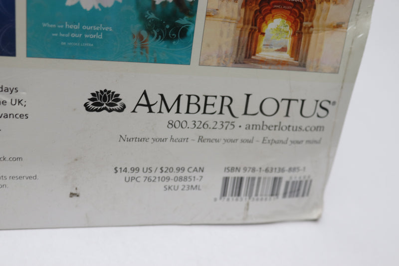 Amber Lotus A Year of Mindful Living 2023 Wall Calendar 12" x 24" 51499