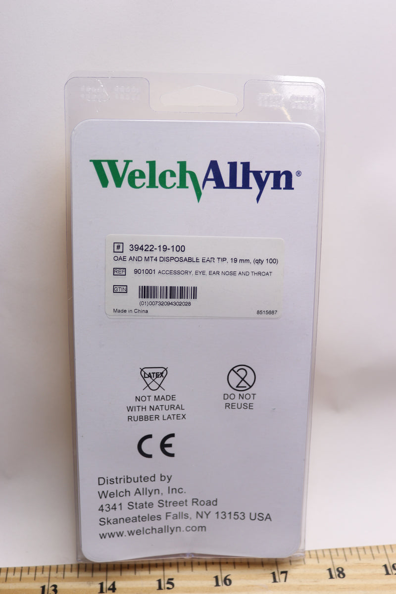 (100-Pk) Welch Allyn 39500 Series OAE Hearing Screener