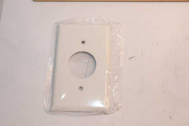 (25-Pk) Eaton 1-Gang Single Receptacle Wall Plate White 2131W-BOX