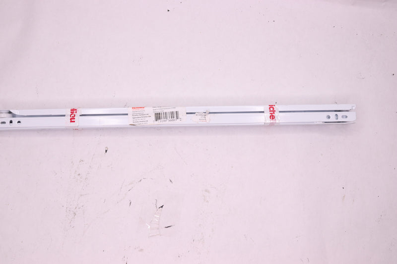(2-Pk) Richelieu Euro Standard Drawer Slide White 450mm 18"
