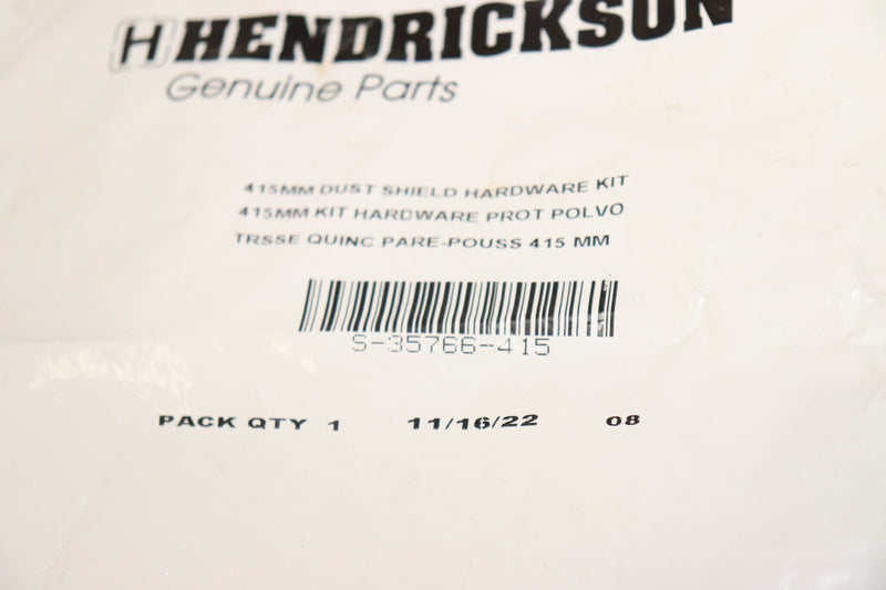 Hendrickson Dust Shield Hardware Kit 415mm S-35766-415