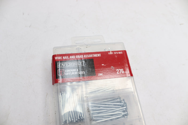 (276-Pk) Everbilt Wire Nail and Brad Assortment Zinc-Plated 1001 373 803