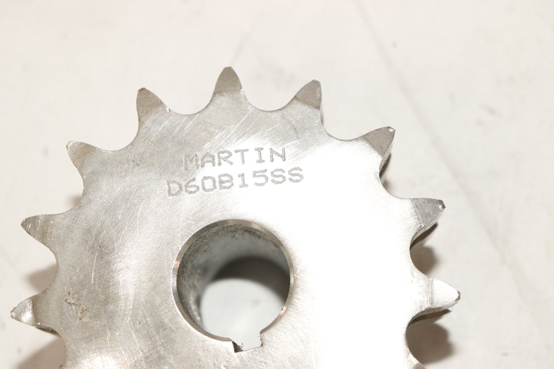 Martin Type B Single Roller Chain Sprocket 15T 1" x 3.98" x 3/4" D60B15