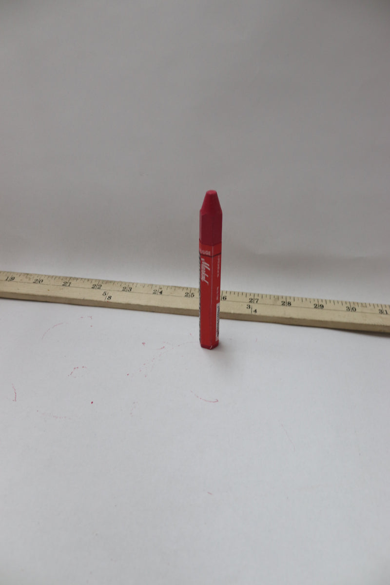 Markal Lumber Crayon Economical Wax Based Marker Red 1/2" Hex x 4-5/8" L 80352