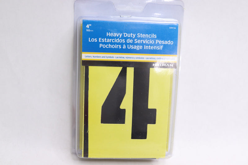 Hillman Heavy Duty Stencil Kit 4&quot; 47-Pack