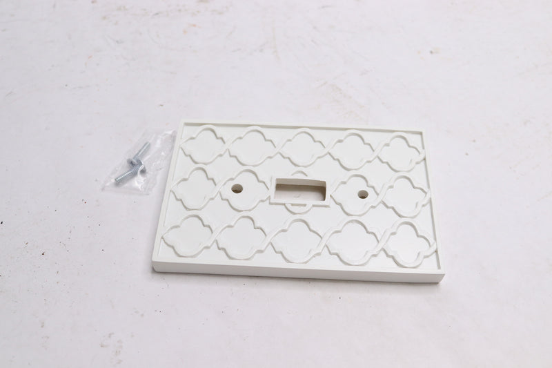 Meriville Single Switch Electrical Cover Plate White