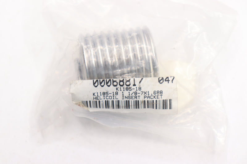 Helicoil Helical Insert Stainless Steel 1-1/8-7 x 1.688 K1185-18