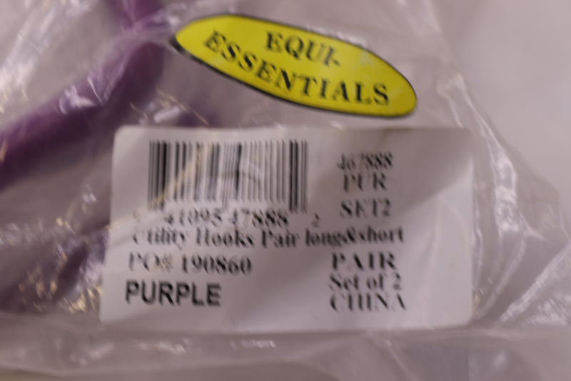 (2-Pk) Equi-Essentials Utility Hooks Purple Long and Short 467888