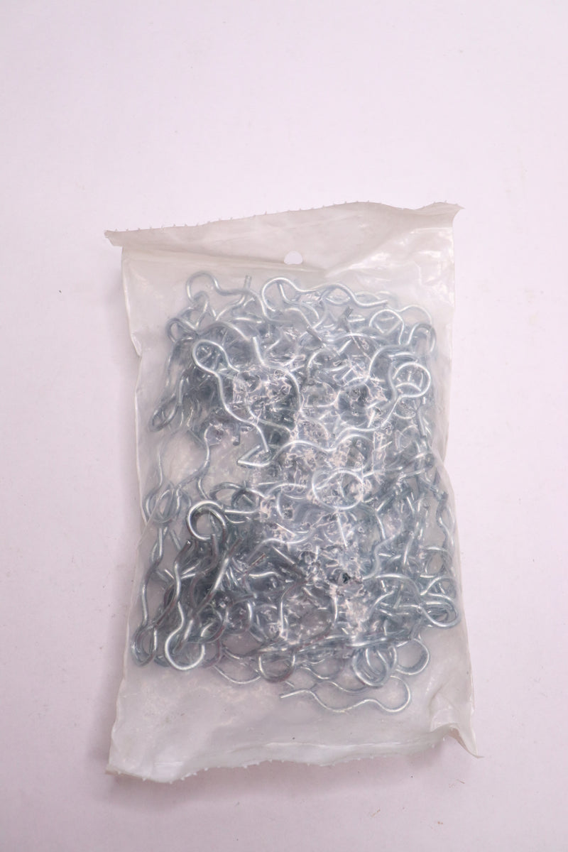 (100-Pk) Itw Bee Leitzke Cotterpin Clip Zinc Spring Wire 0.093" x 1-13/16" 2MVL8