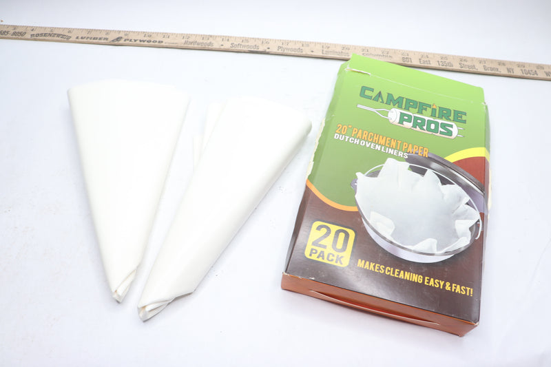 (20-Pk) Campfire Pros Dutch Oven Liners Parchment Paper 20"
