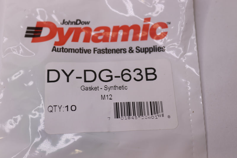 John Dow Dynamic Synthetic Gasket M12 DY-DG-63B 10-Pack