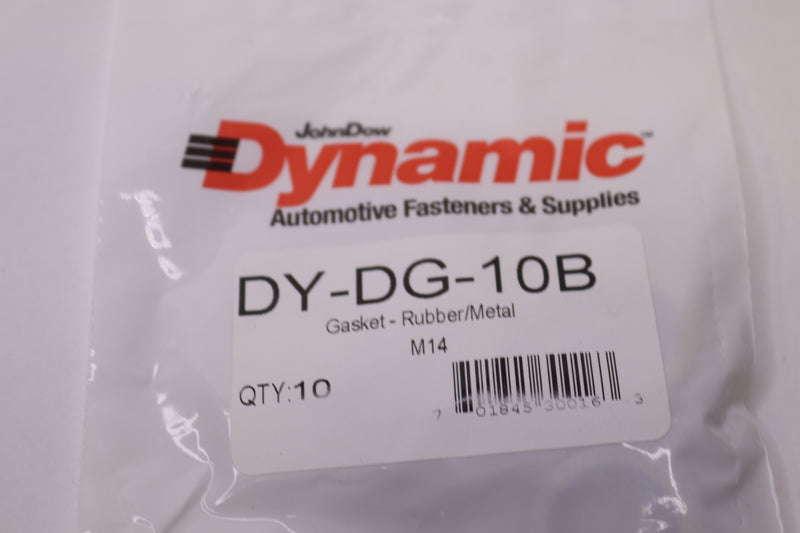 (10-Pk) Dynamic Gasket Rubber/Metal M14 DY-DG-10B