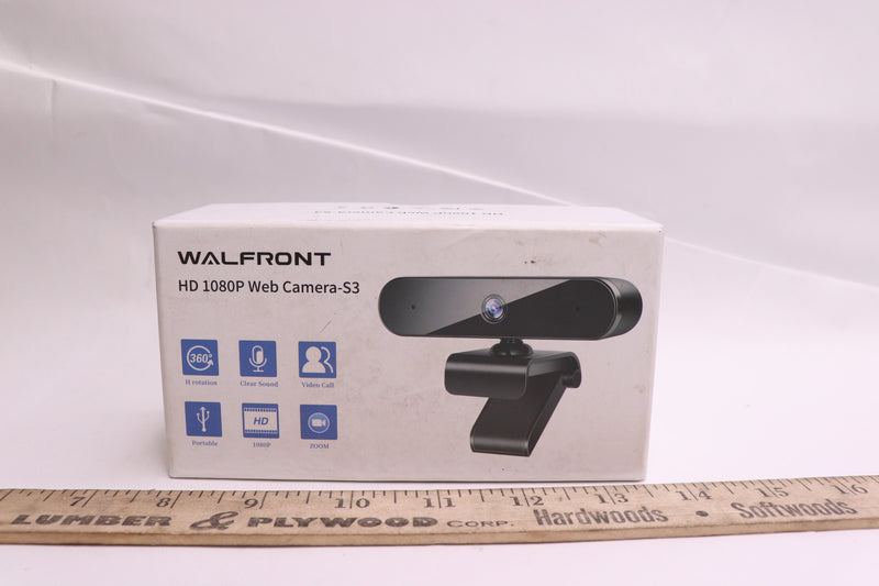 Walfront 1080P Full HD Webcam Streaming Computer Web Camera w/ Microphone