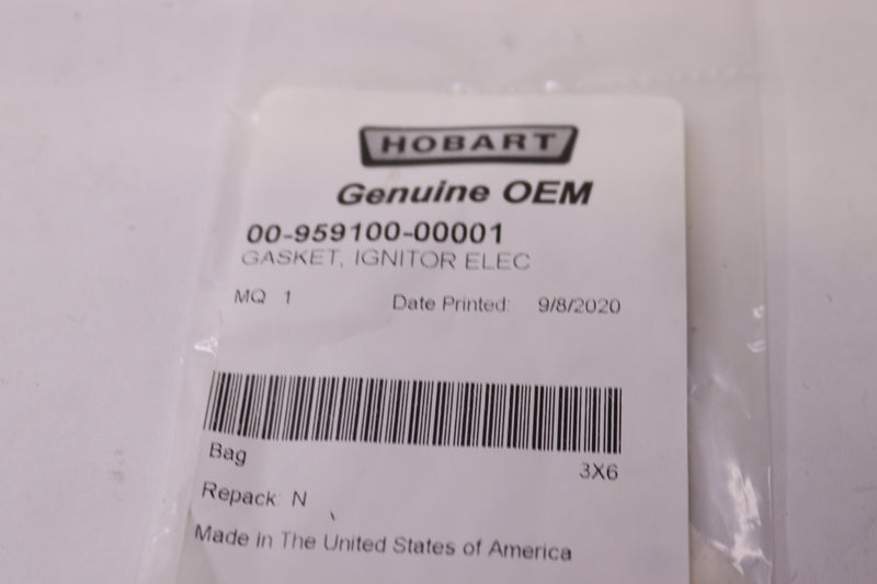 Hobart Gasket Ignitor Electrode 00-959100-00001