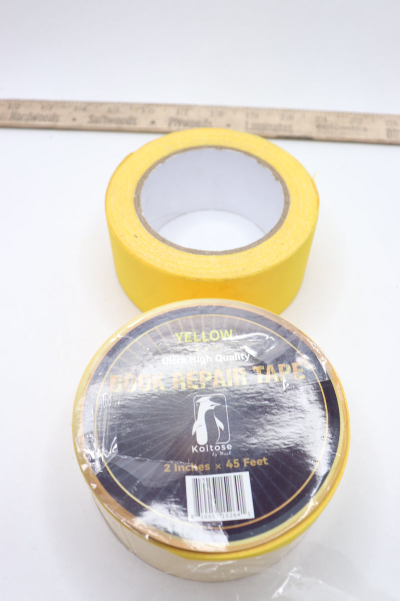 (2-Pk) Koltose Duct Tape Yellow 2" x 45'