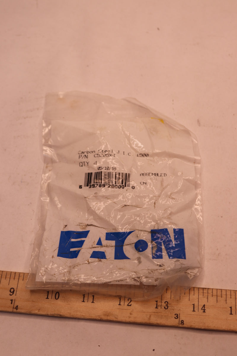 (4-Pk) Eaton Weatherhead Hose Adapter 5/8" ORB x 1/8" NPSM C5205X4