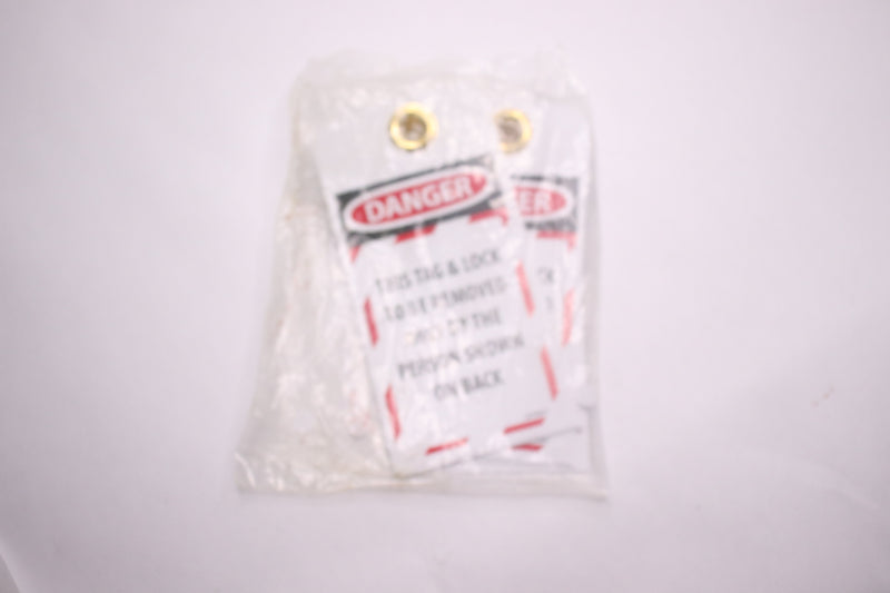 (2-PK) NMC Danger This TAG & Lock to Be Removed Only by The Person Tag 3" x 6" L