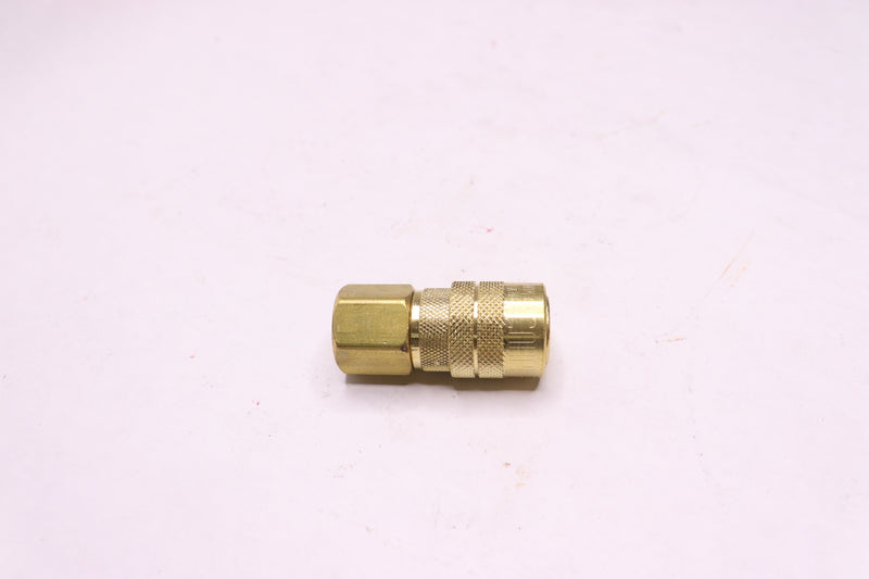 Milton Pneumatic Quick Connect Coupler Buna-N Brass  1/4" x 3/8" FNPT 97343
