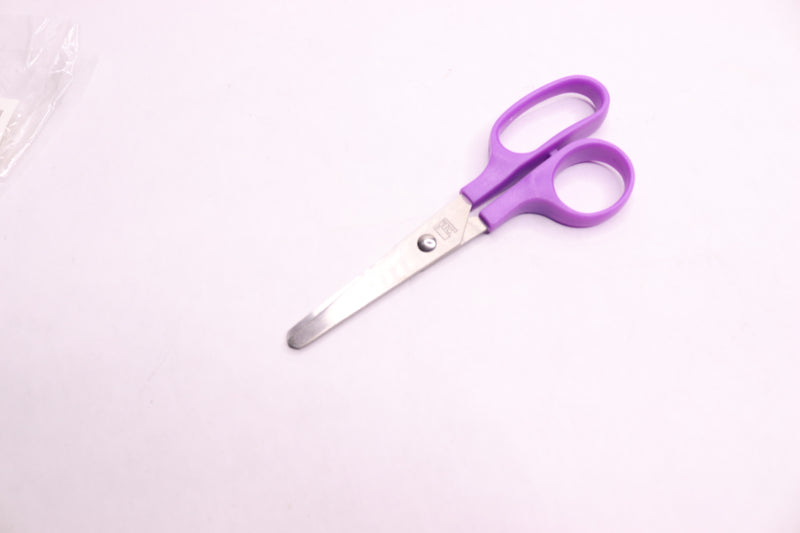 Charles Leonard Blunt Tip Children's Scissors Purple 5" 77510