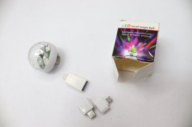 USB Party Lights Mini Disco Ball Comes with Additional Ports for Charging 4watts