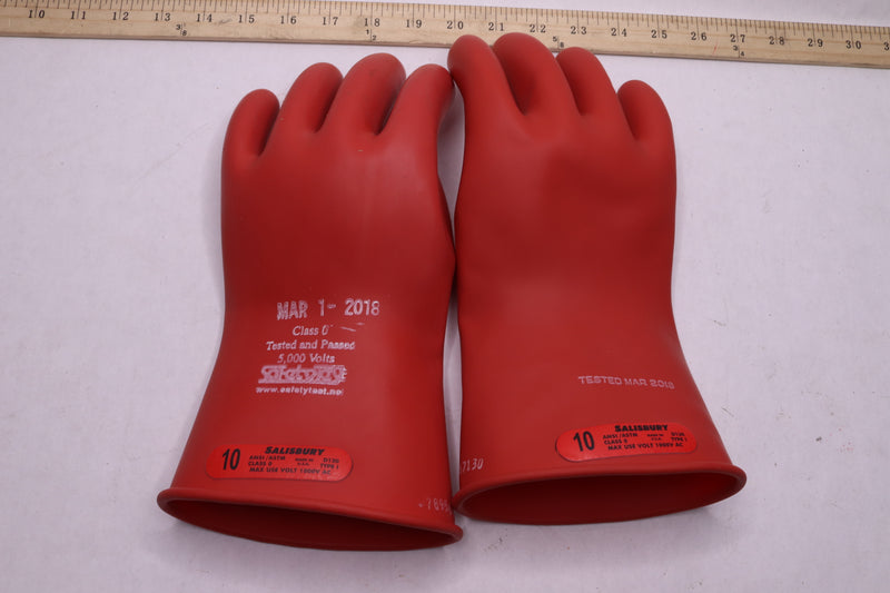 (Pair) Salisbury Class 00 Insulating Lineman Gloves Kit Size 10