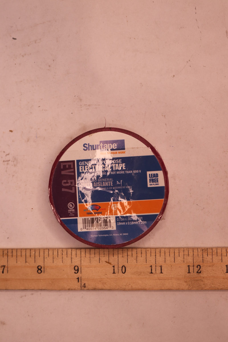 Shurtape General Purpose Electrical Tape Violet 3/4" x 66-Ft Roll EV57