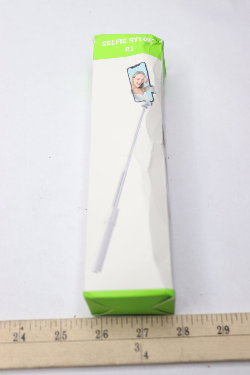 Bluetooth Selfie Stick Tripod 3 in 1 with Wireless Remote White 31.3‘"