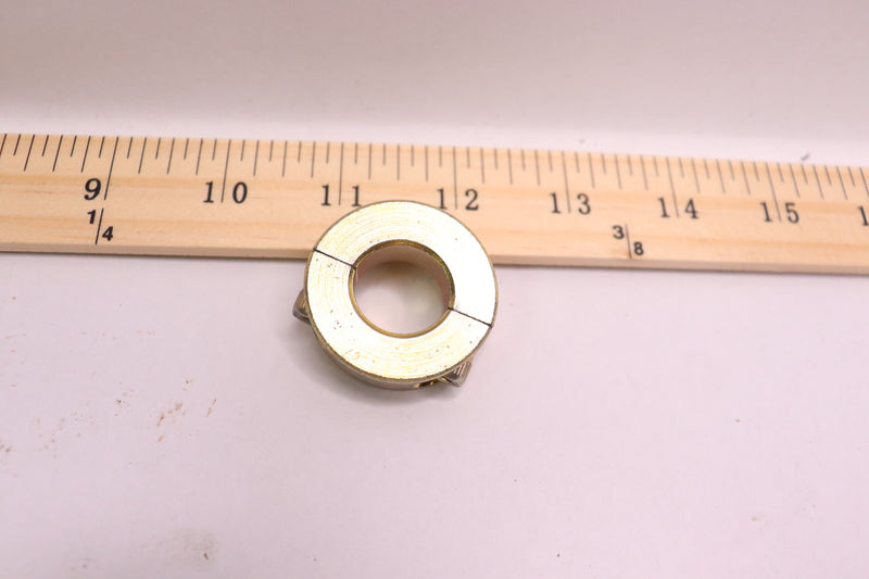 Ruland Two-Piece Shaft Collar Clamp Style Zinc Plated Steel 1-1/2" OD x 0.5" W