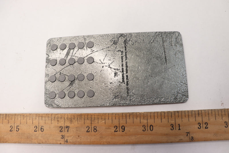 Spartan Unbreakable Forge Zinc Alloy Silver 5.5" L x 3" W