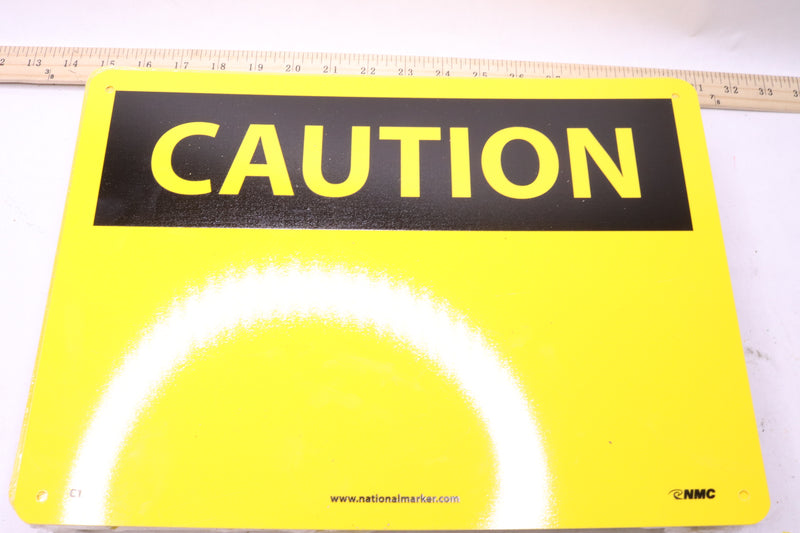 NMC Caution Accident Prevention Label Yellow/Black 5" x 3" 75391771
