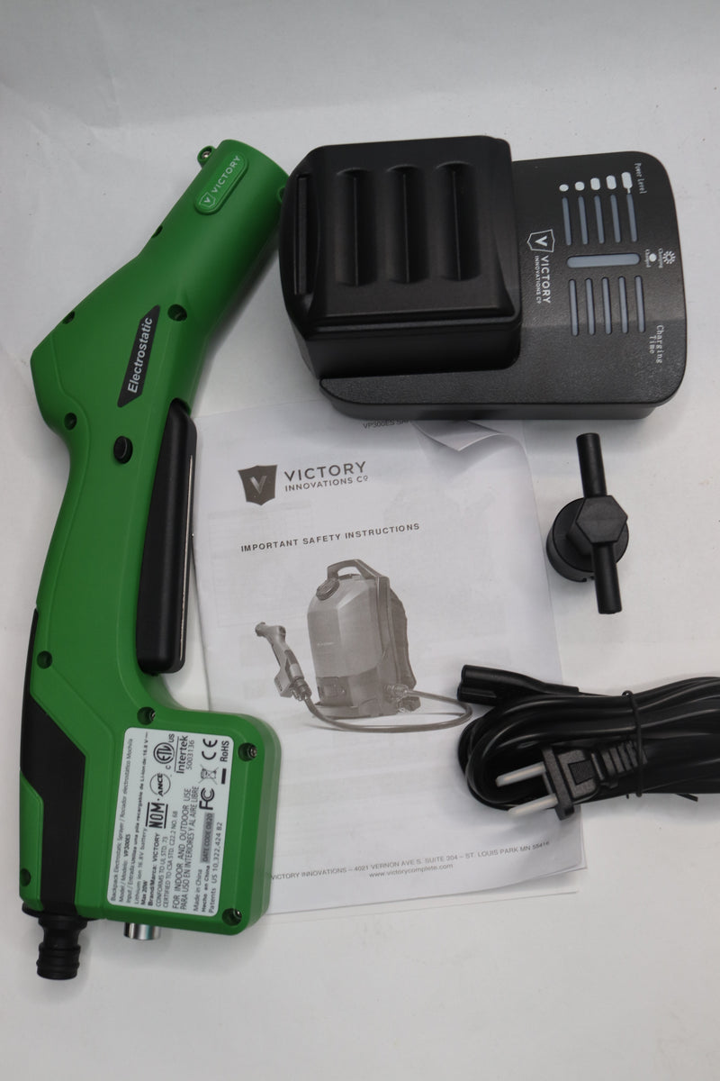 Victory Innovations Cordless Electrostatic Backpack Sprayer  - What's Shown Only