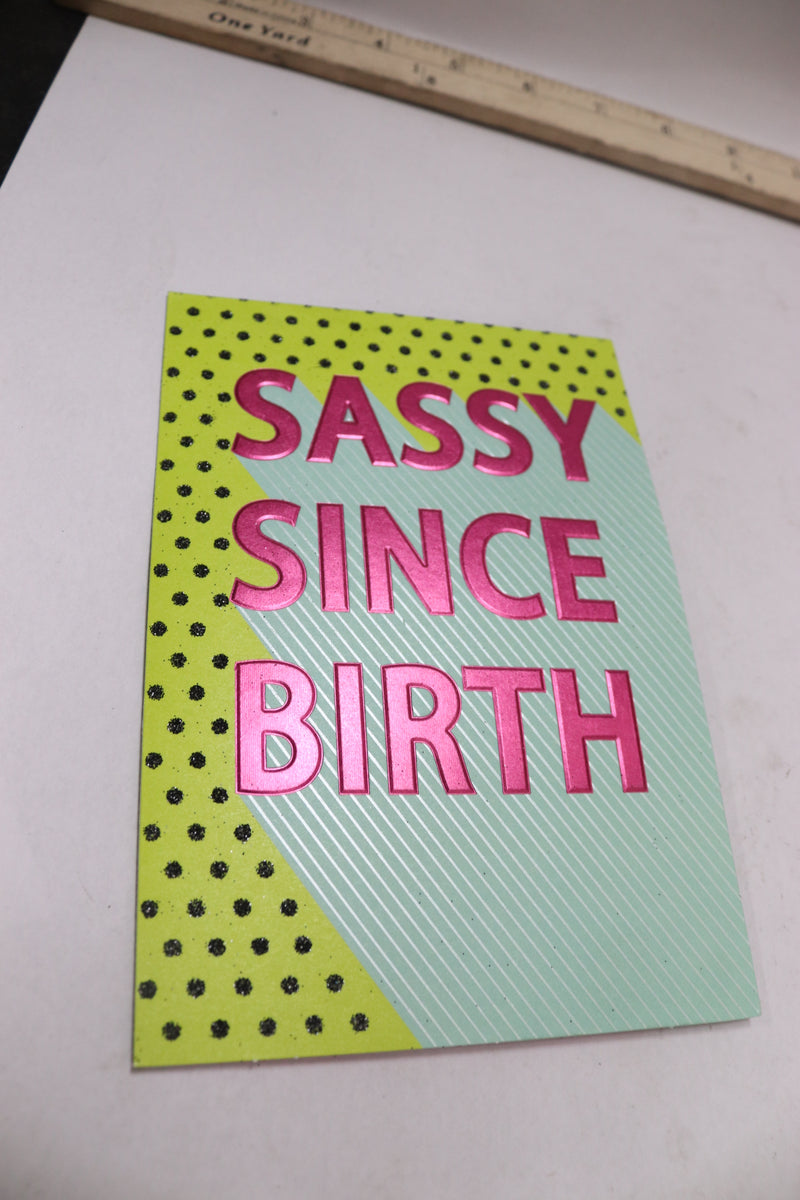 (6-Pk) American Greetings Sassy Since Birth Birthday Card for Daughters 6950035