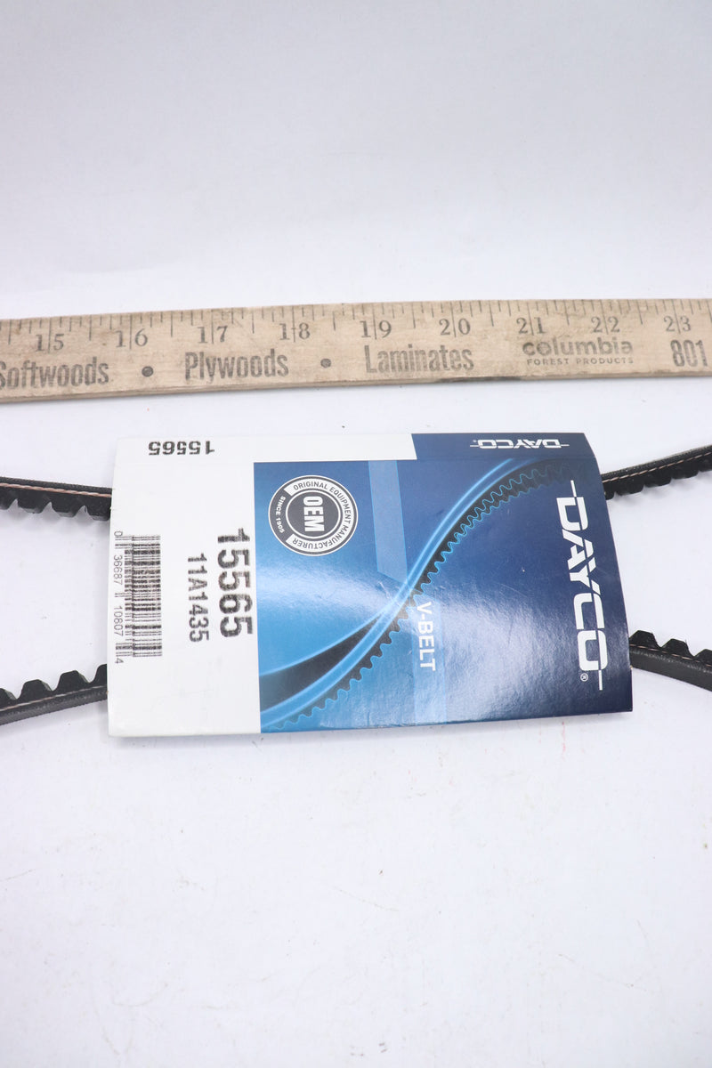 Dayco Accessory Drive V-Belt Black Rubber 15565