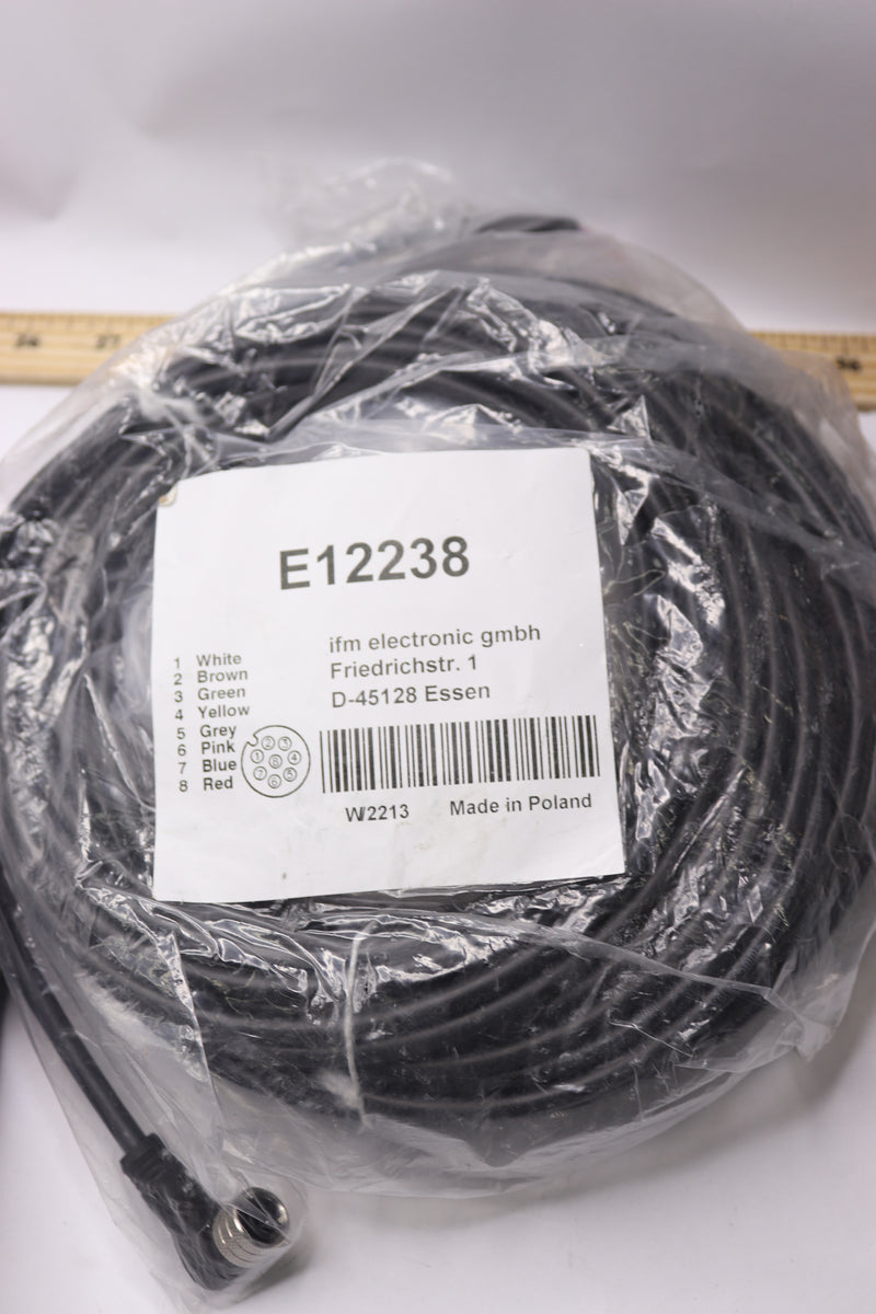 IFM Electronic Connecting Cable and Socket 8-Pole 25m E12238