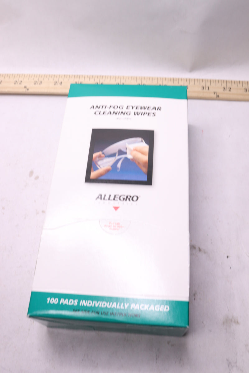(100-Pk) Allegro Anti-Fog EyeWear Cleaning Wipes