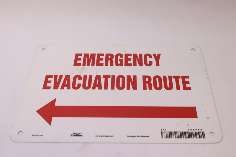 Condor Emergency Evacuation Point Safety Sign 10" x 7" 465P90