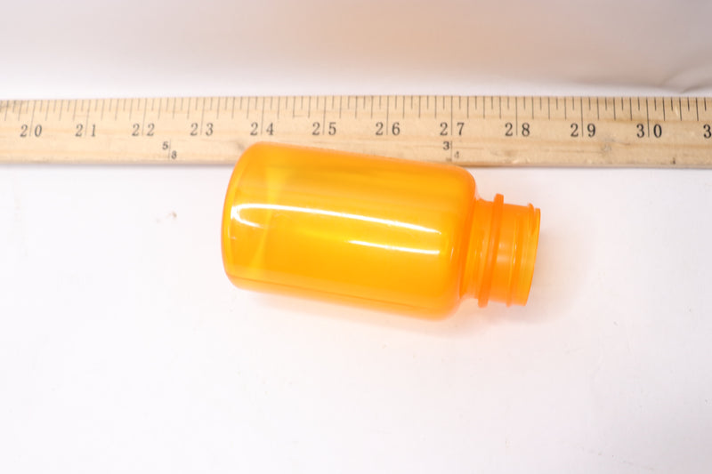 (325-Pk) Wide Mouth Round Bottles Plastic Orange 180ml B38RD180P