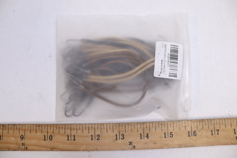 (36-Pk) YBB Ponytail Hooks Hair Clips Rubber 3 Color 20 Black, 8Brown, 8 Blonde