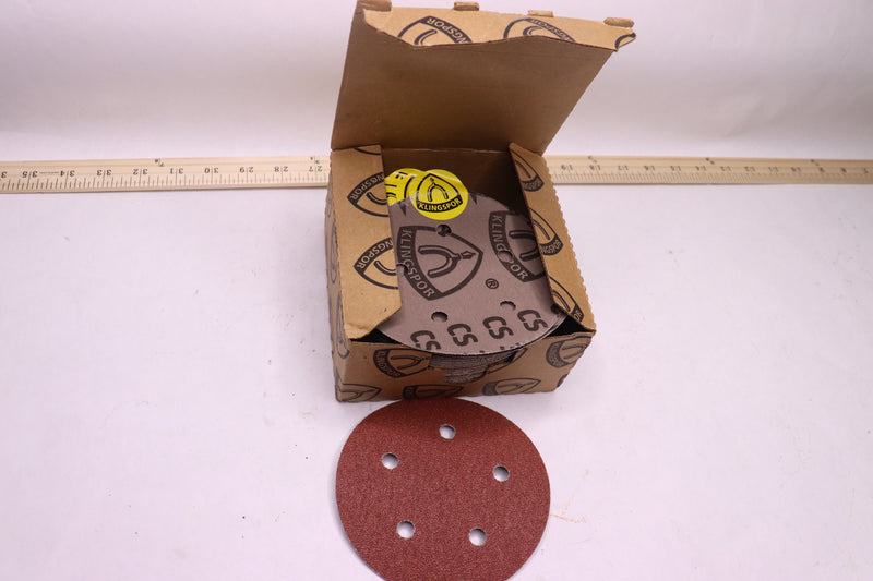 (50-Pk) Klingspor 5-Hole Sanding Discs 60 Grit 310 0060X