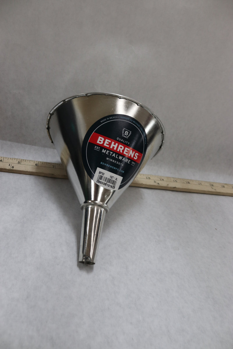 Behrens Quart Tin Funnel BF30