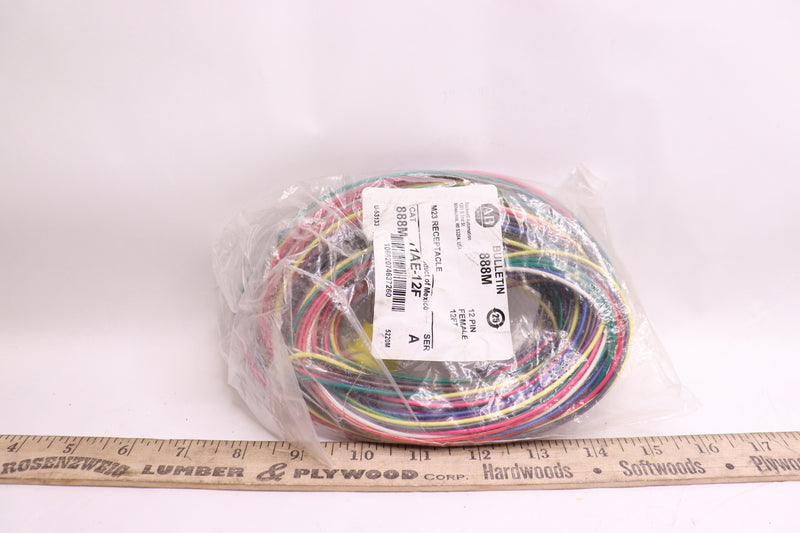 Allen-Bradley 11-Conductor 12-Pin Receptacle18 AWG 300 V 3.66 m Cable 12-Pin M23