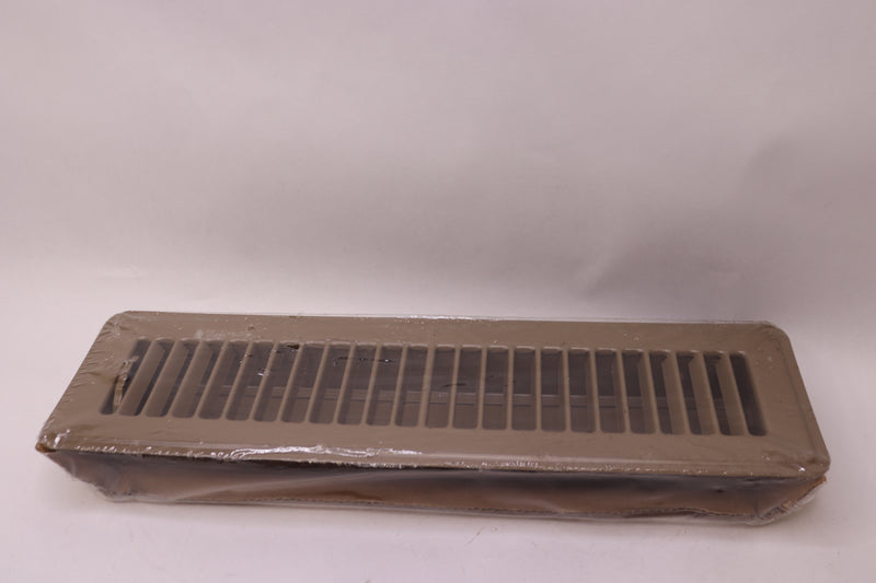 ProSelect Steel Residential Floor Connection Diffuser Brown 2" x 12" PSFDBK12