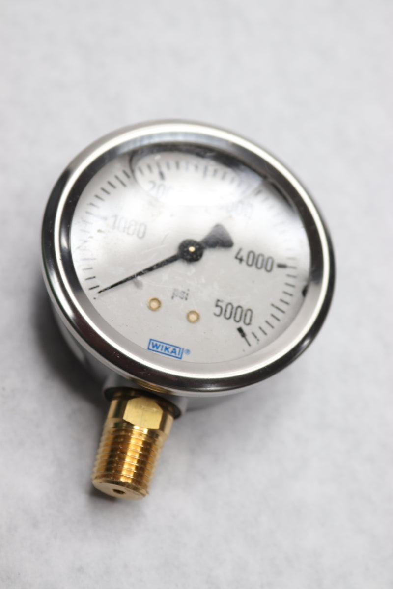 Wika  Pressure Gauge 0-5000 psi 1/4" MNPT