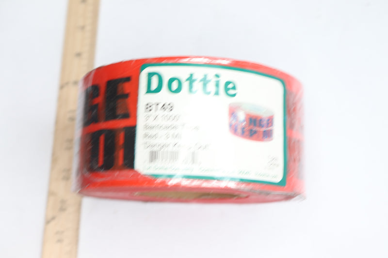 L.H. Dottie Danger Keep Out Barricade Tape Red 3" Width x 1000' L BT49