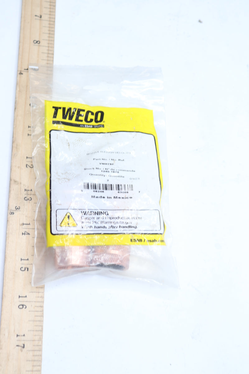 (2-Pk) Tweco Nozzle 0.750" 1240-18760.750