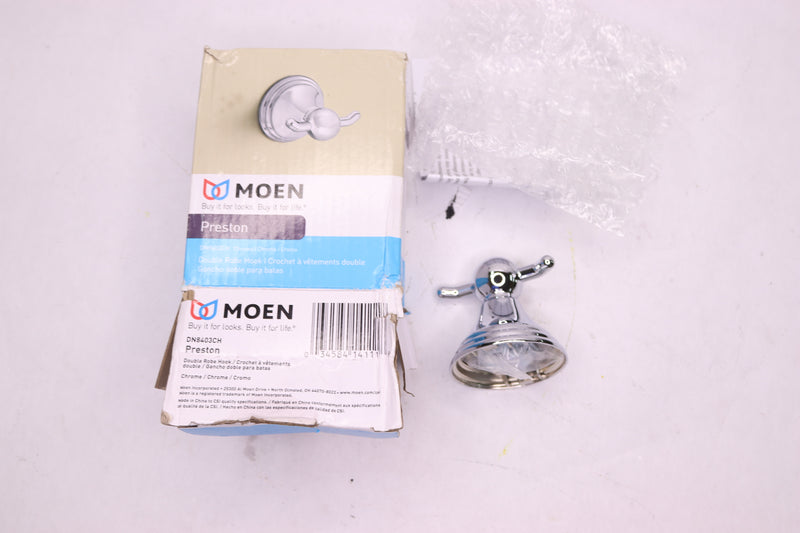 Moen Preston Double Robe Hook Chrome