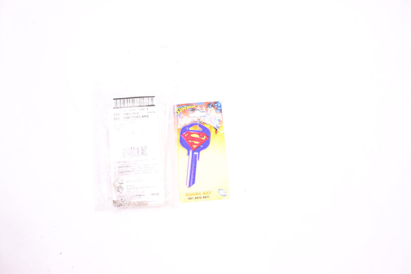 Kwikset House Key Superman Blue KW1 KWI-SM2