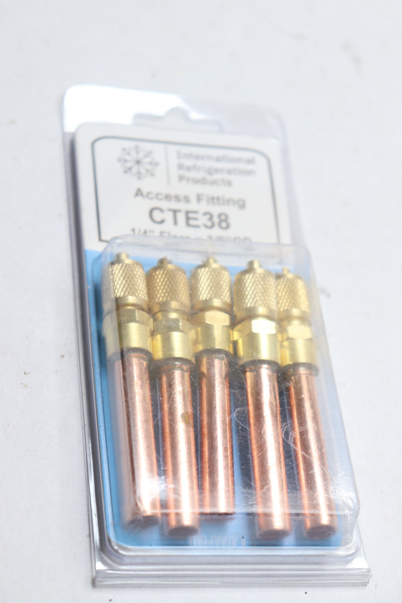 (5-Pk) IRP Access Fitting 1/4" Flare x 3/8" OD CTE38
